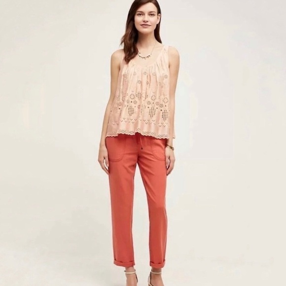 Anthropologie Hei Hei Mora Coral Drawstring Pants - XS - Picture 1 of 9